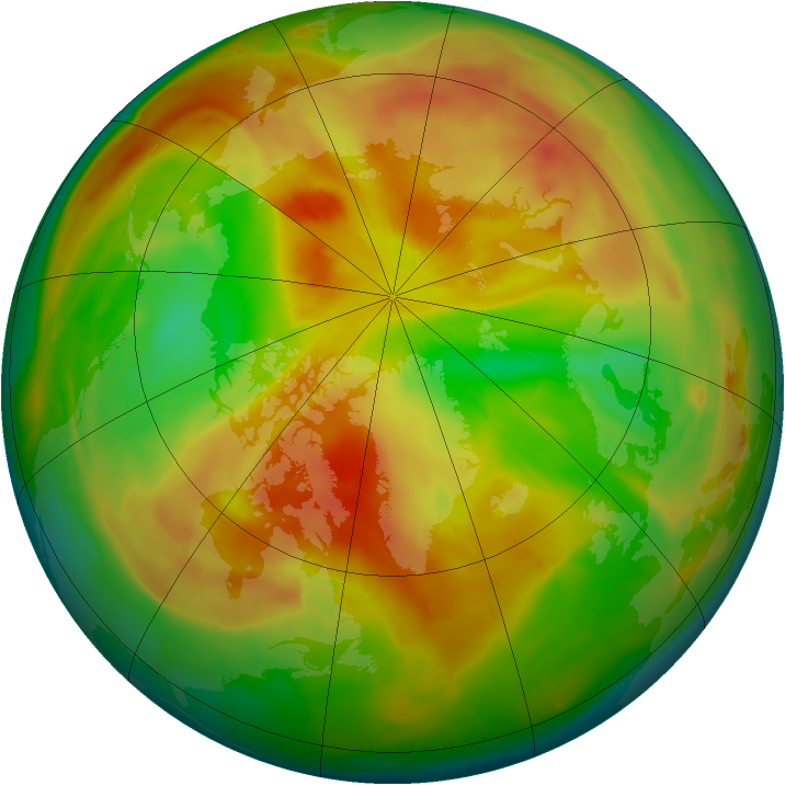 Arctic ozone map for 01 May 2009